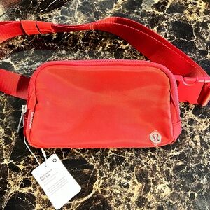 BRAND NEW Red LULULEMON Everywhere Belt Bag
